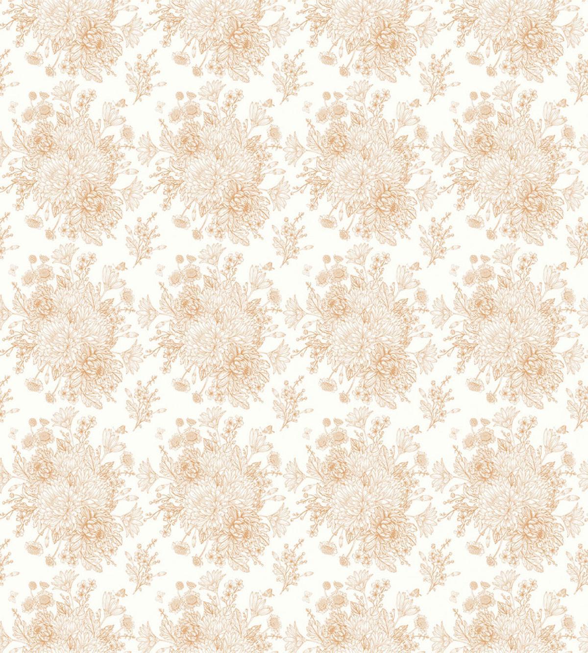 Soft Monochrome Bouquet — Pattern