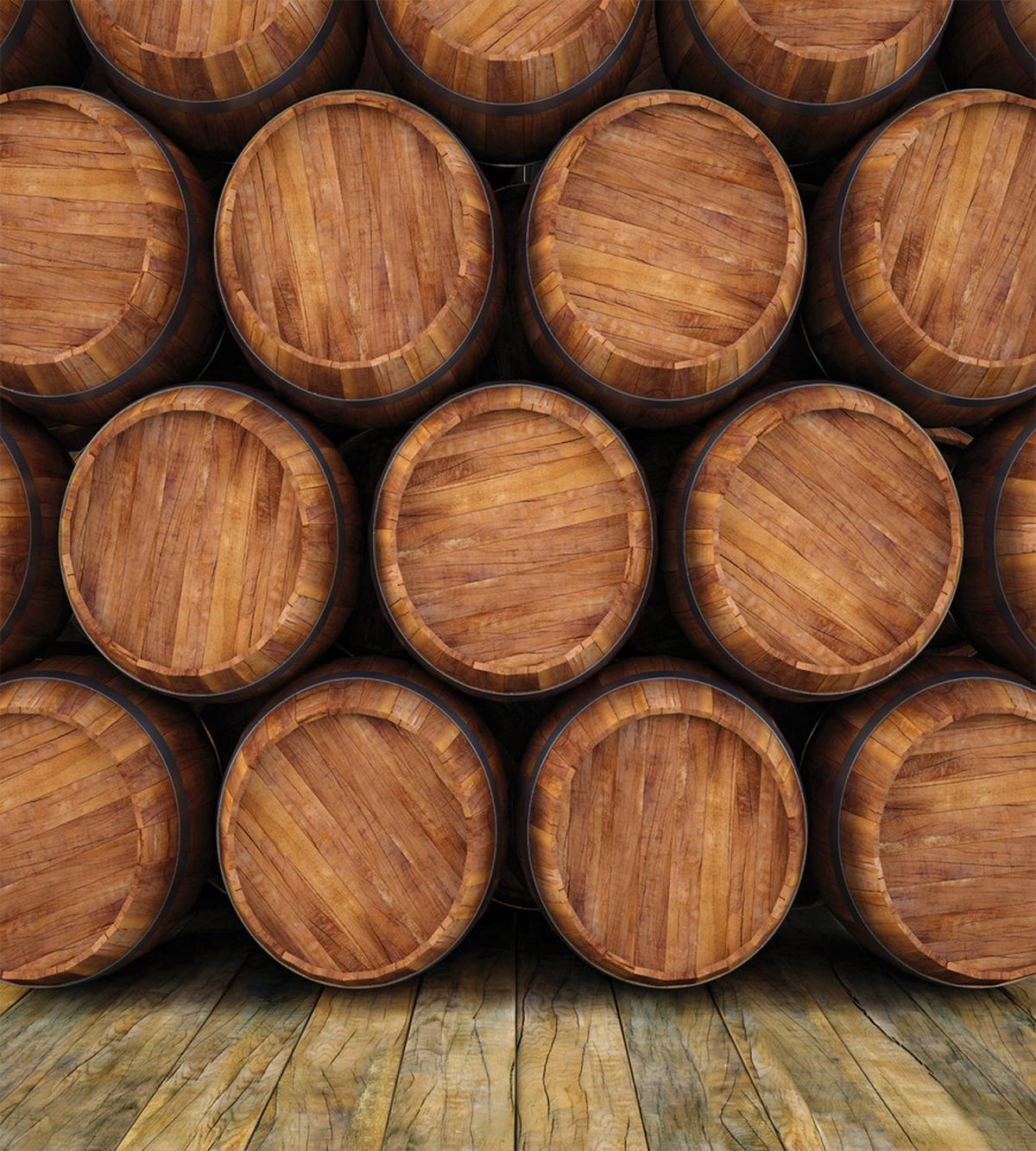 Wall of Wooden Barrels — Pattern
