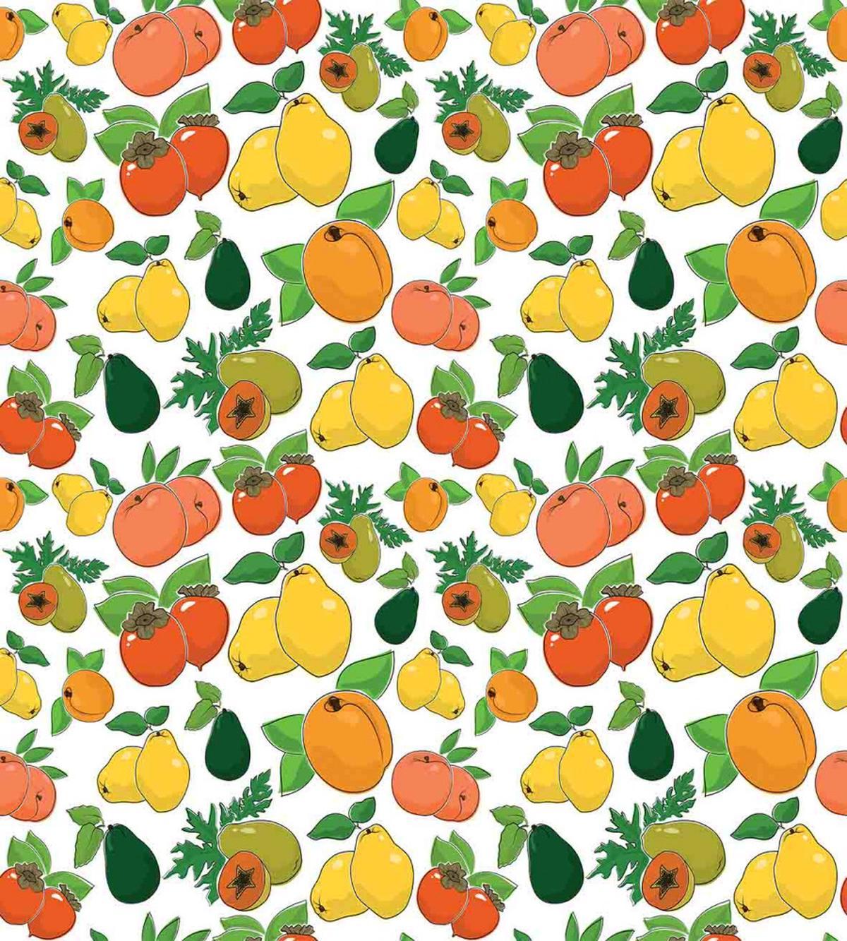 Fresh Fruits Colorful — Pattern