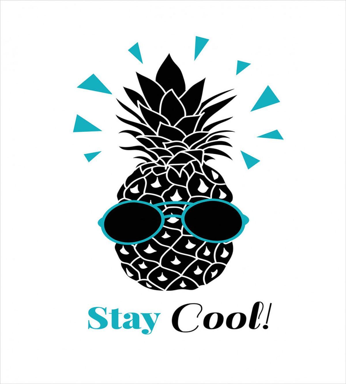 Words and Pineapple Print — Pattern