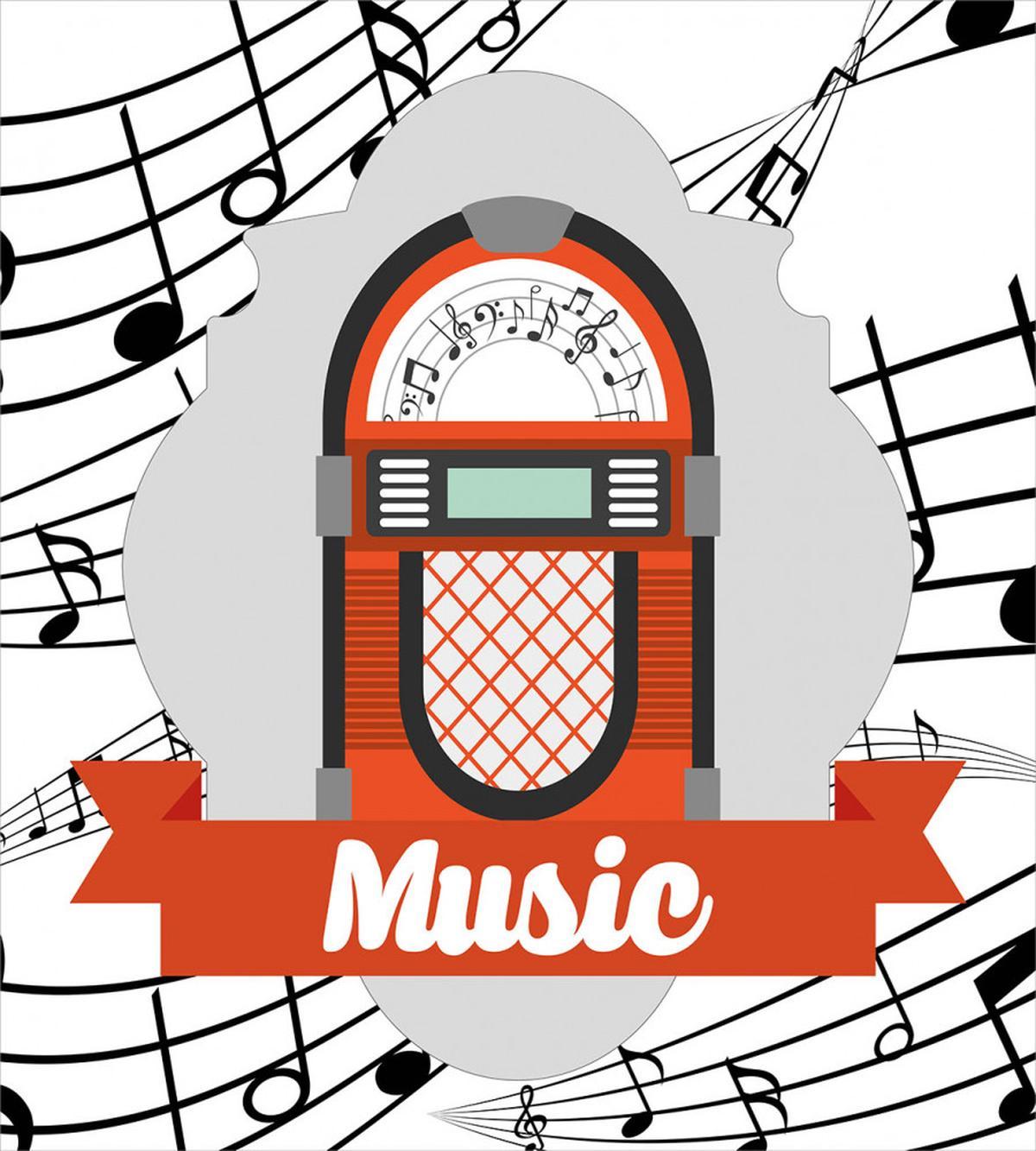 Retro Red Music Box — Pattern