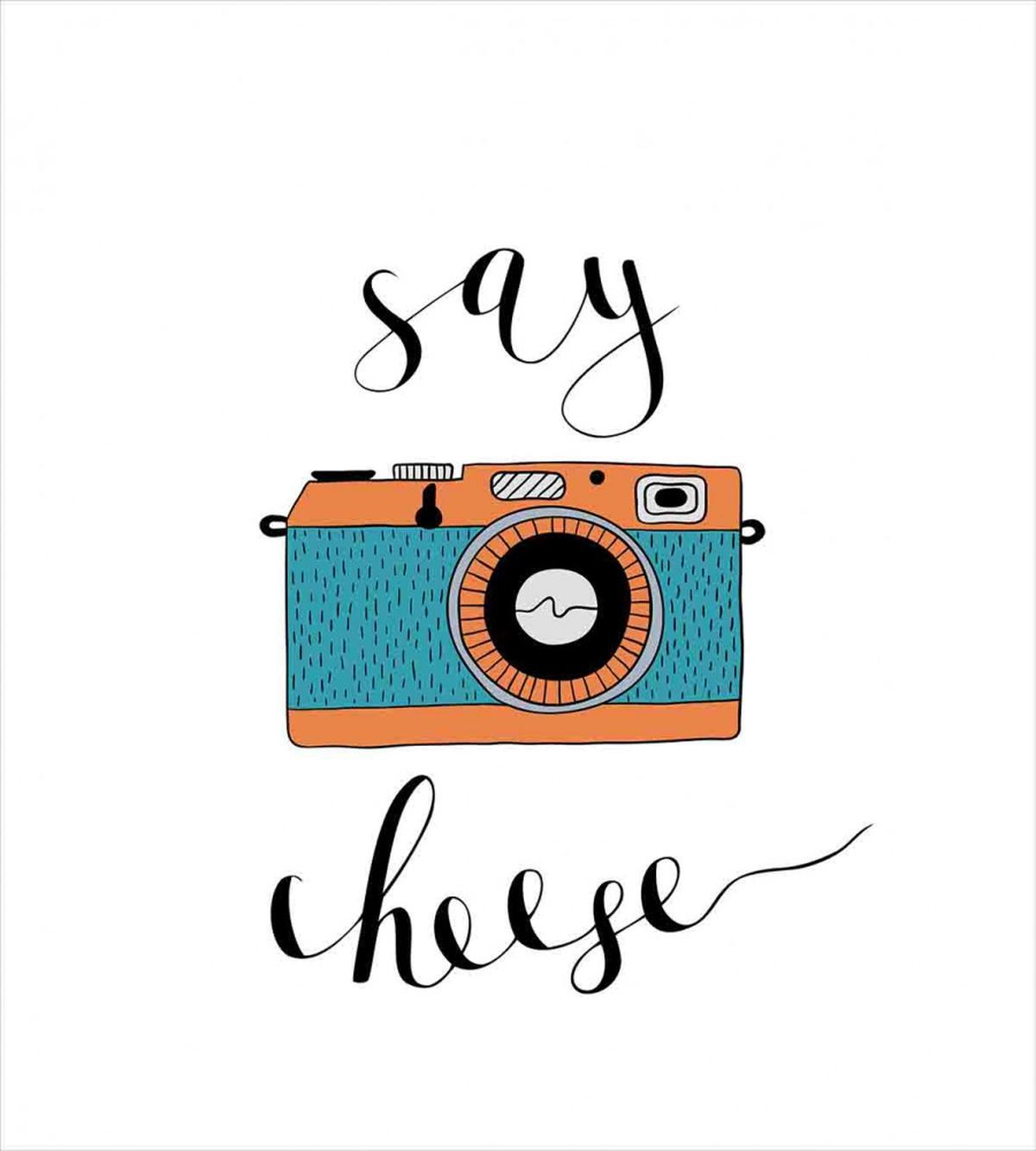 Say Cheese Lettering Photo — Pattern