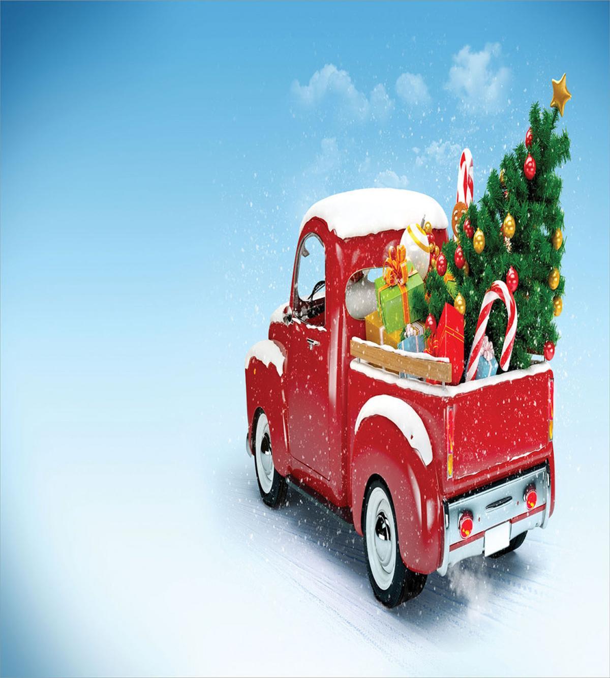 Red Truck Xmas Tree — Pattern