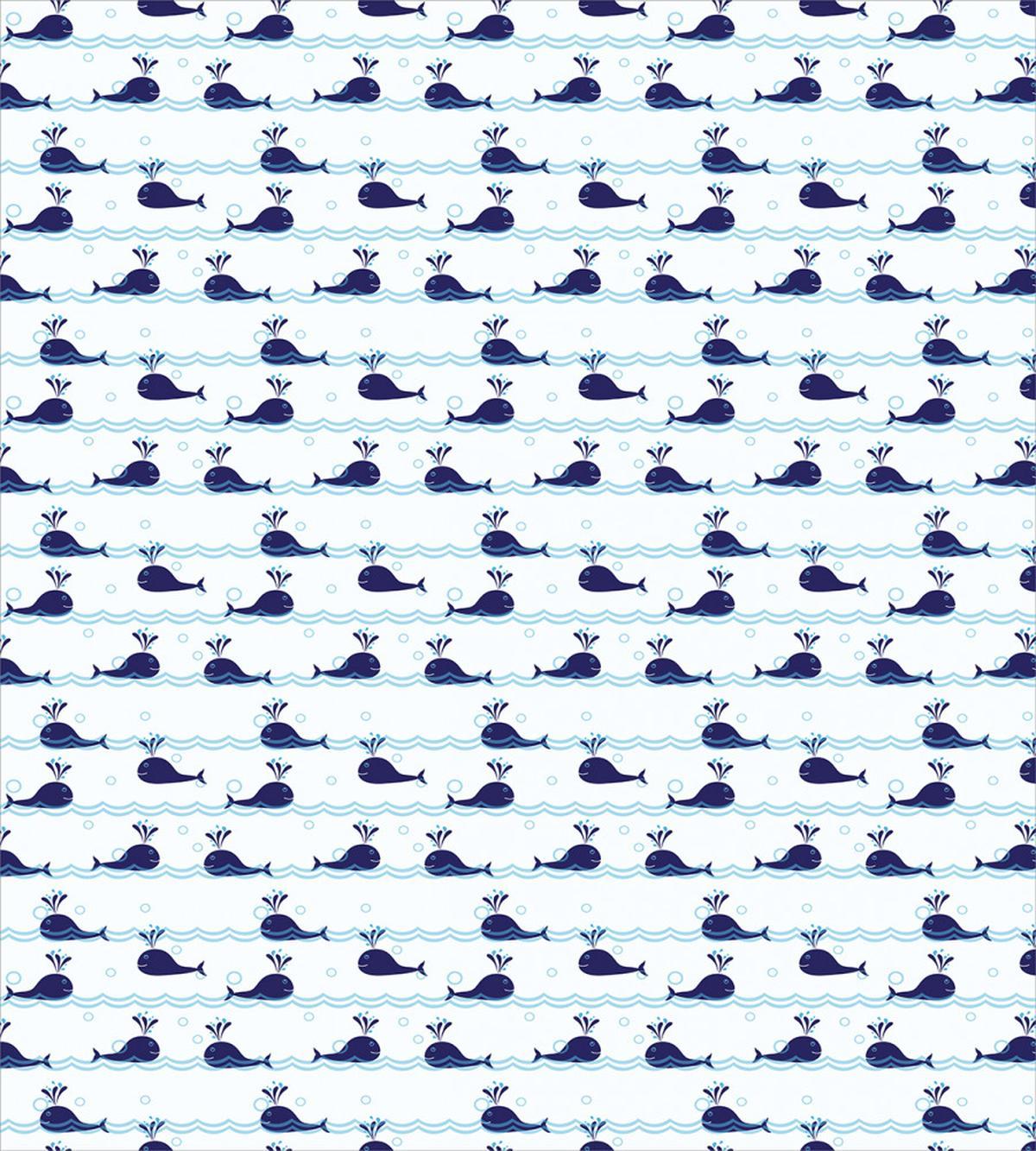 Blue Fish on Water — Pattern
