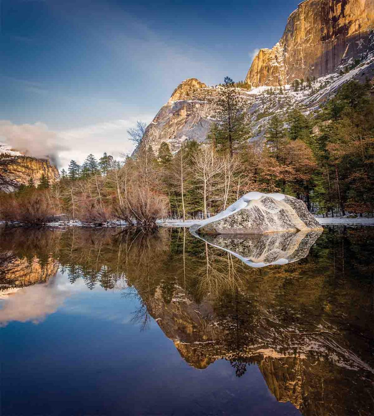 Lake Mountain Sunset — Pattern