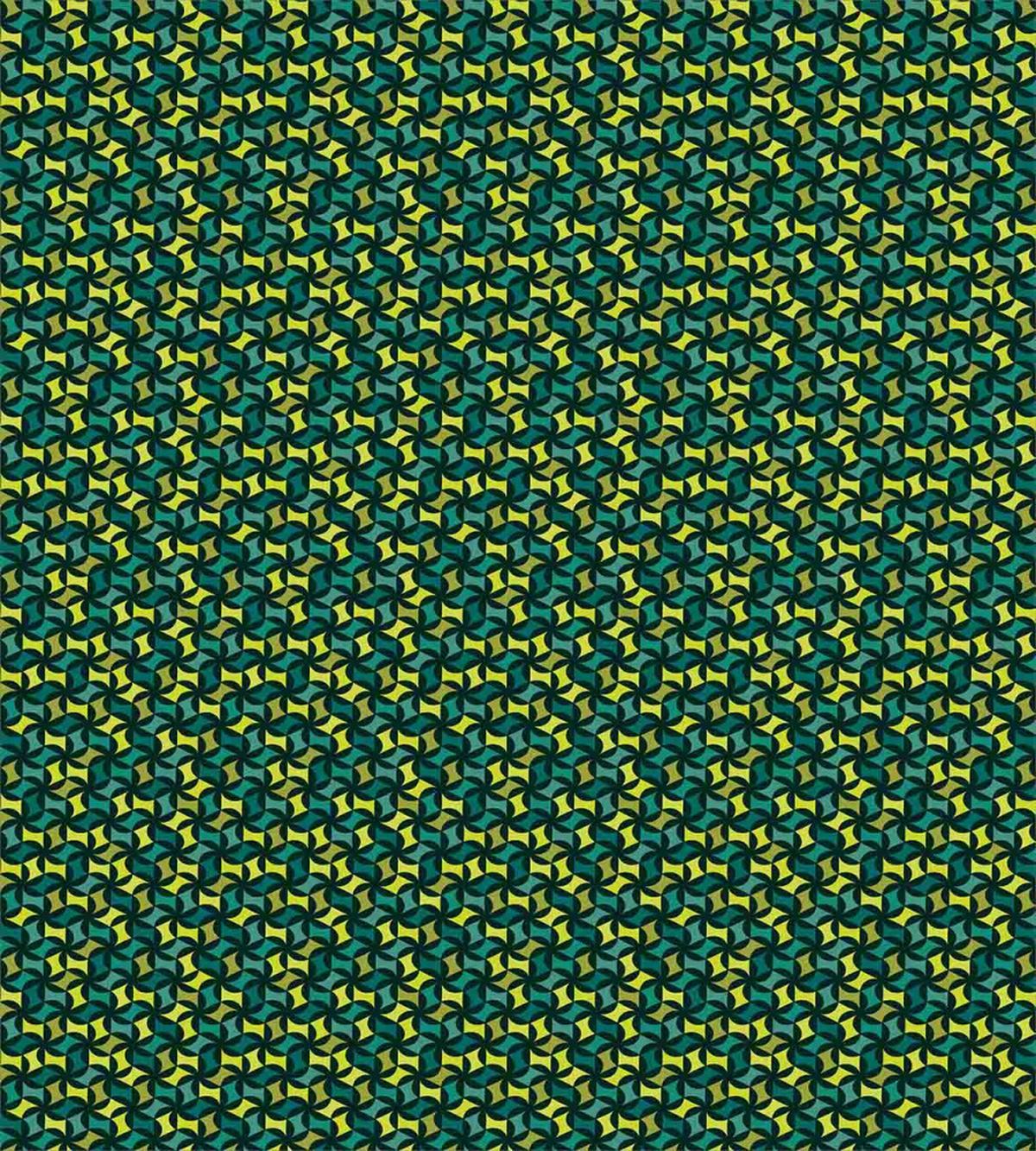 Green Toned Shapes — Pattern
