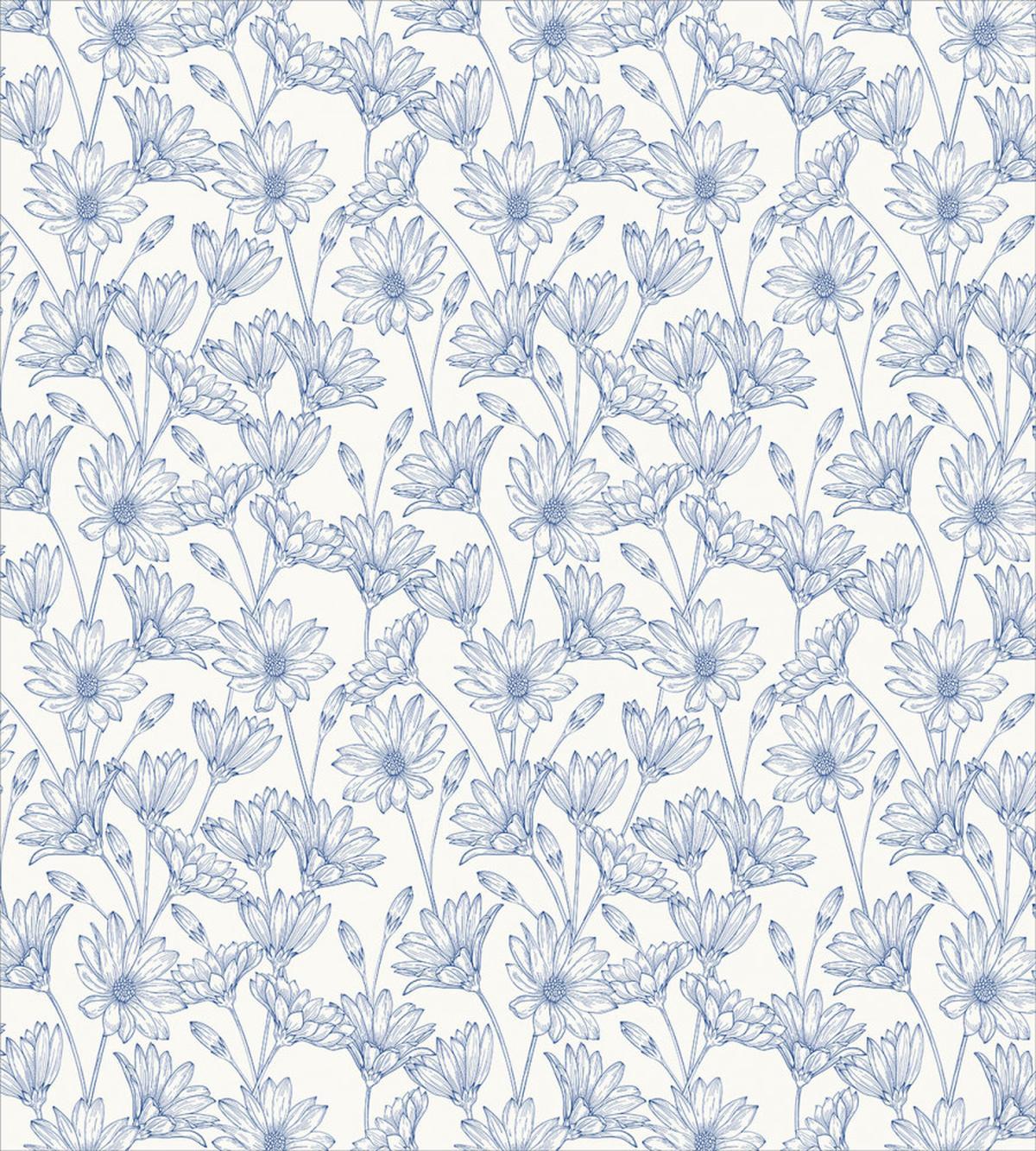 Blooming Asters and Daisies — Pattern