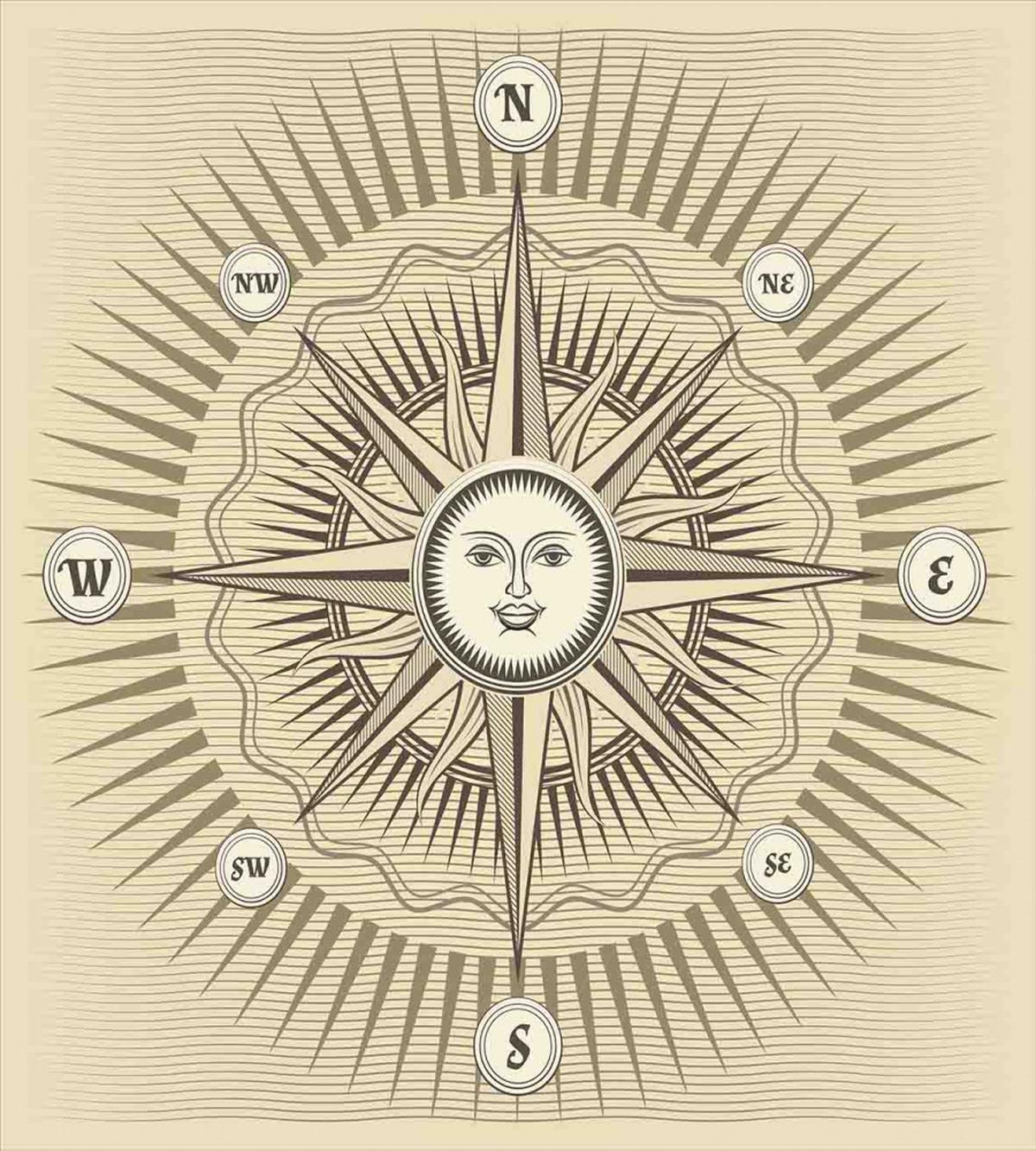 Vintage Windrose — Pattern