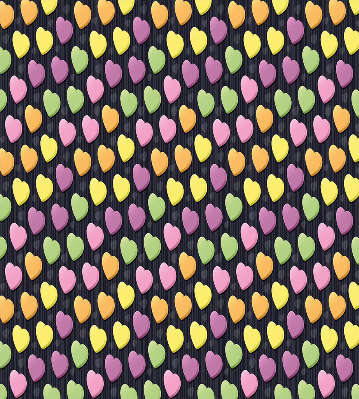Lively Colors 3D Hearts — Pattern