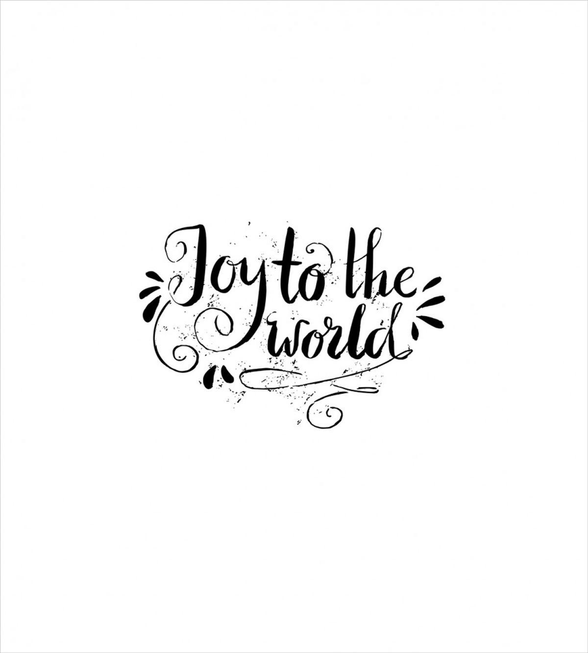 Inspirational Joy to World — Pattern