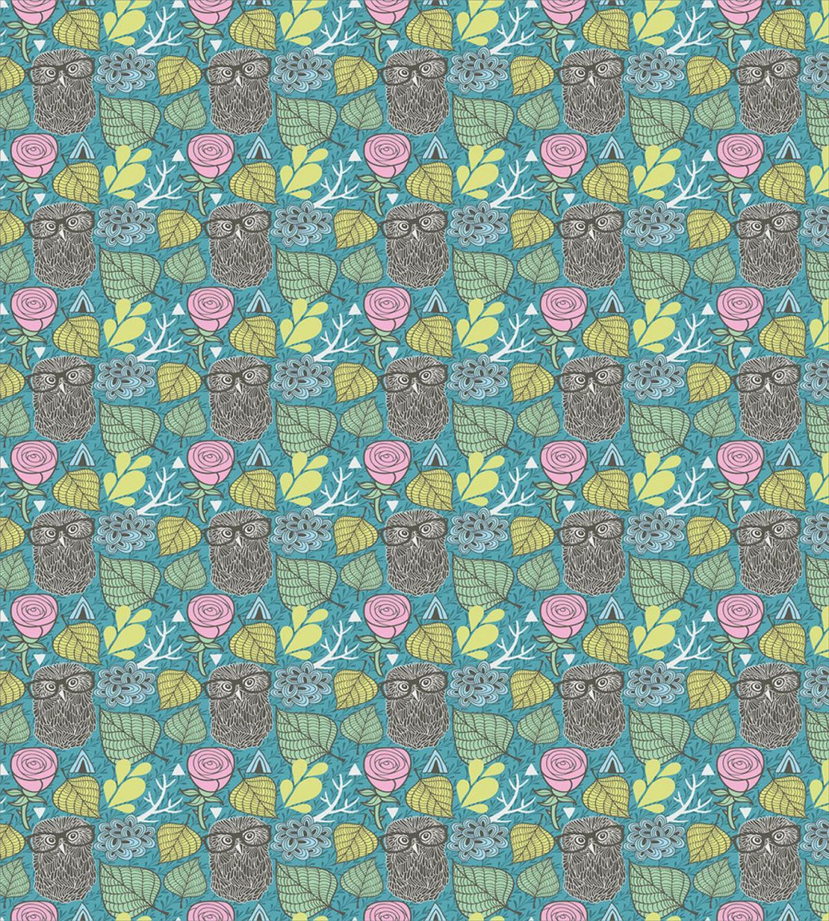 Hipster Animal Wise Bird — Pattern