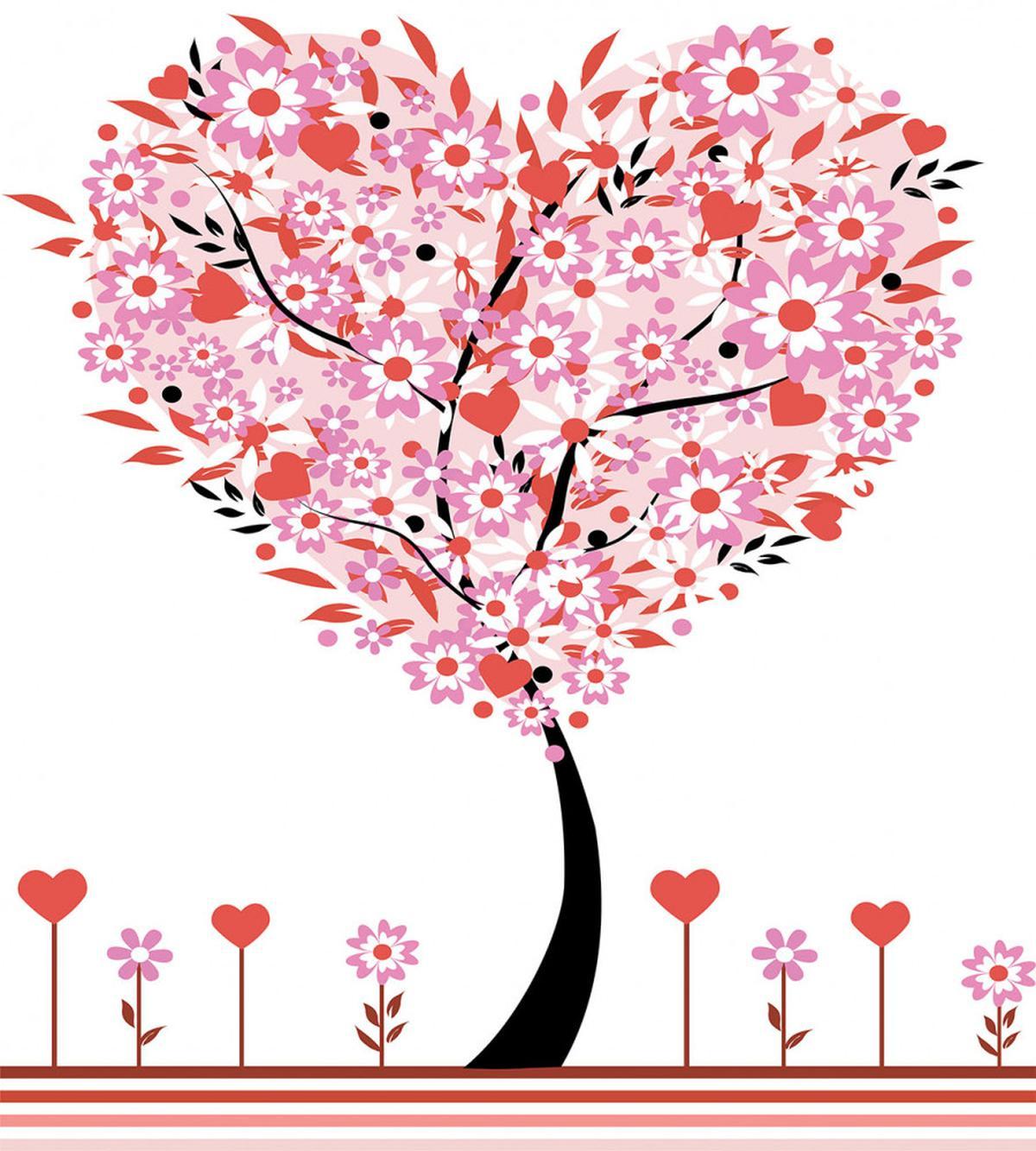 Heart Shaped Tree — Pattern