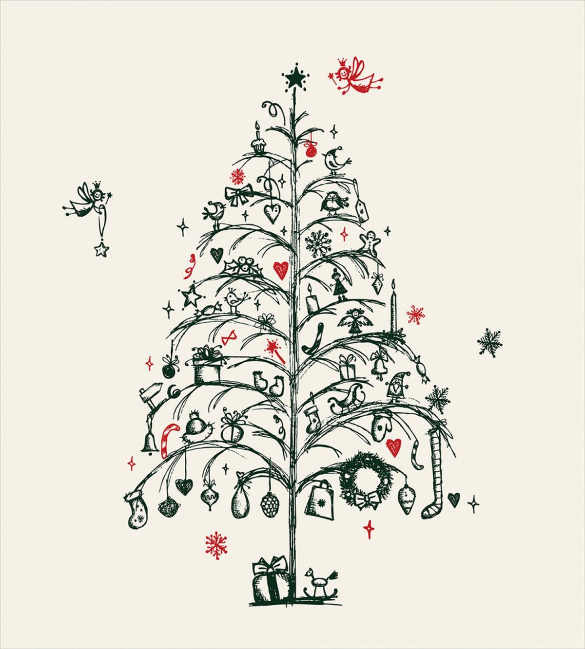 Tree and Fairies — Pattern