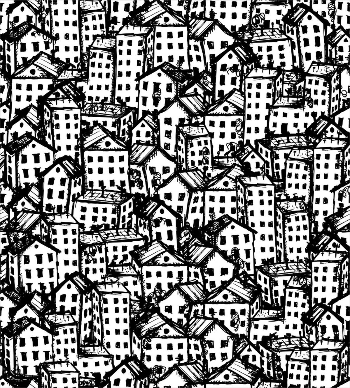 City Sketch Buildings — Pattern