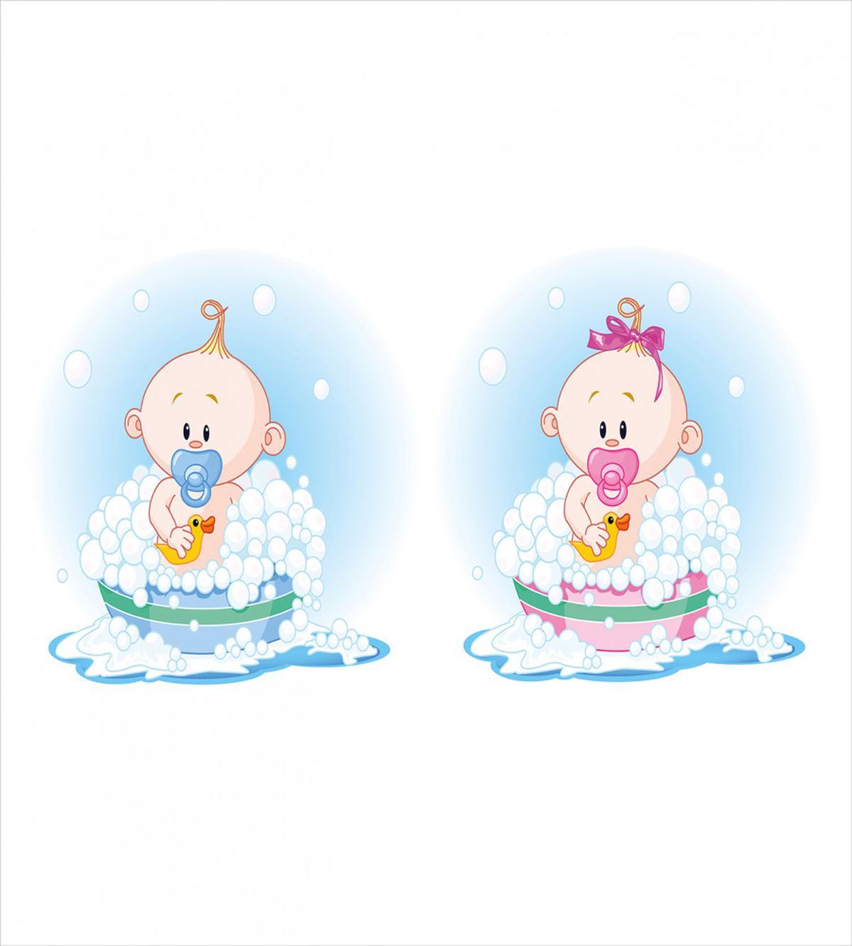 Girl Boy Bath — Pattern