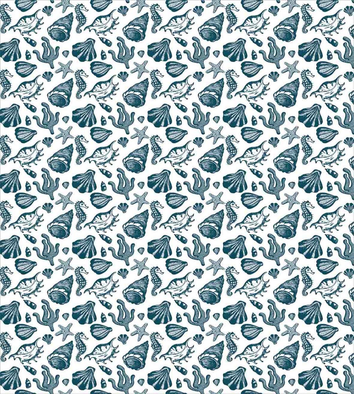 Vintage Sketch Seahorse — Pattern