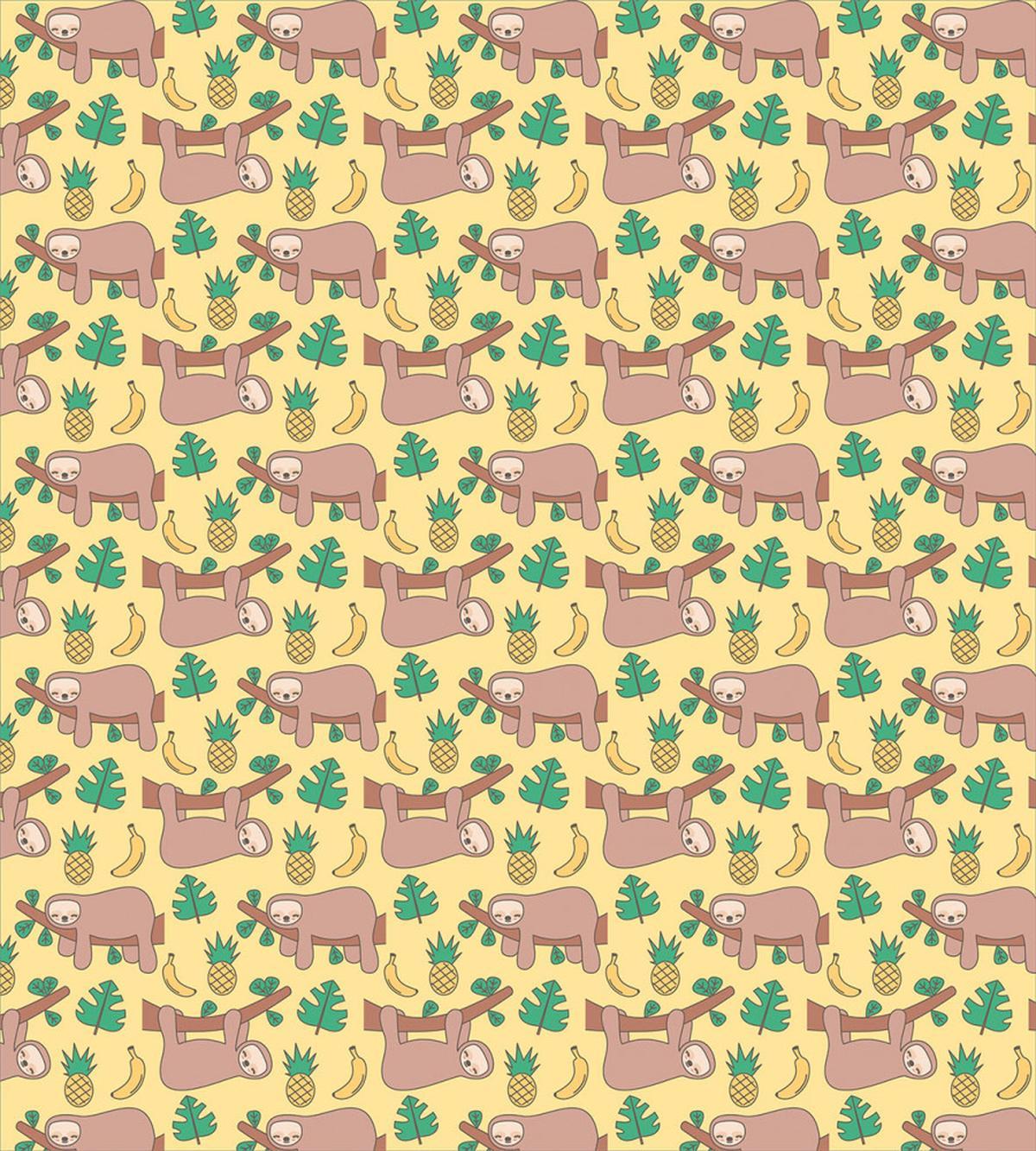 Lazy Animal Tree Banana — Pattern