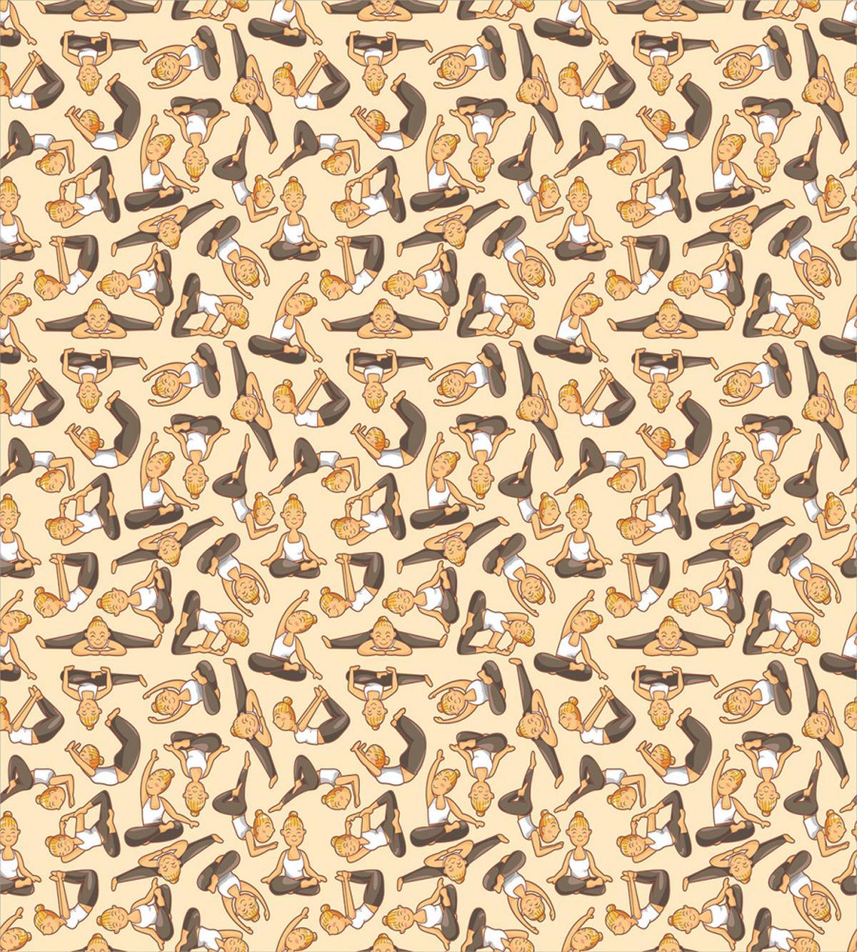 Girl in Various Poses — Pattern
