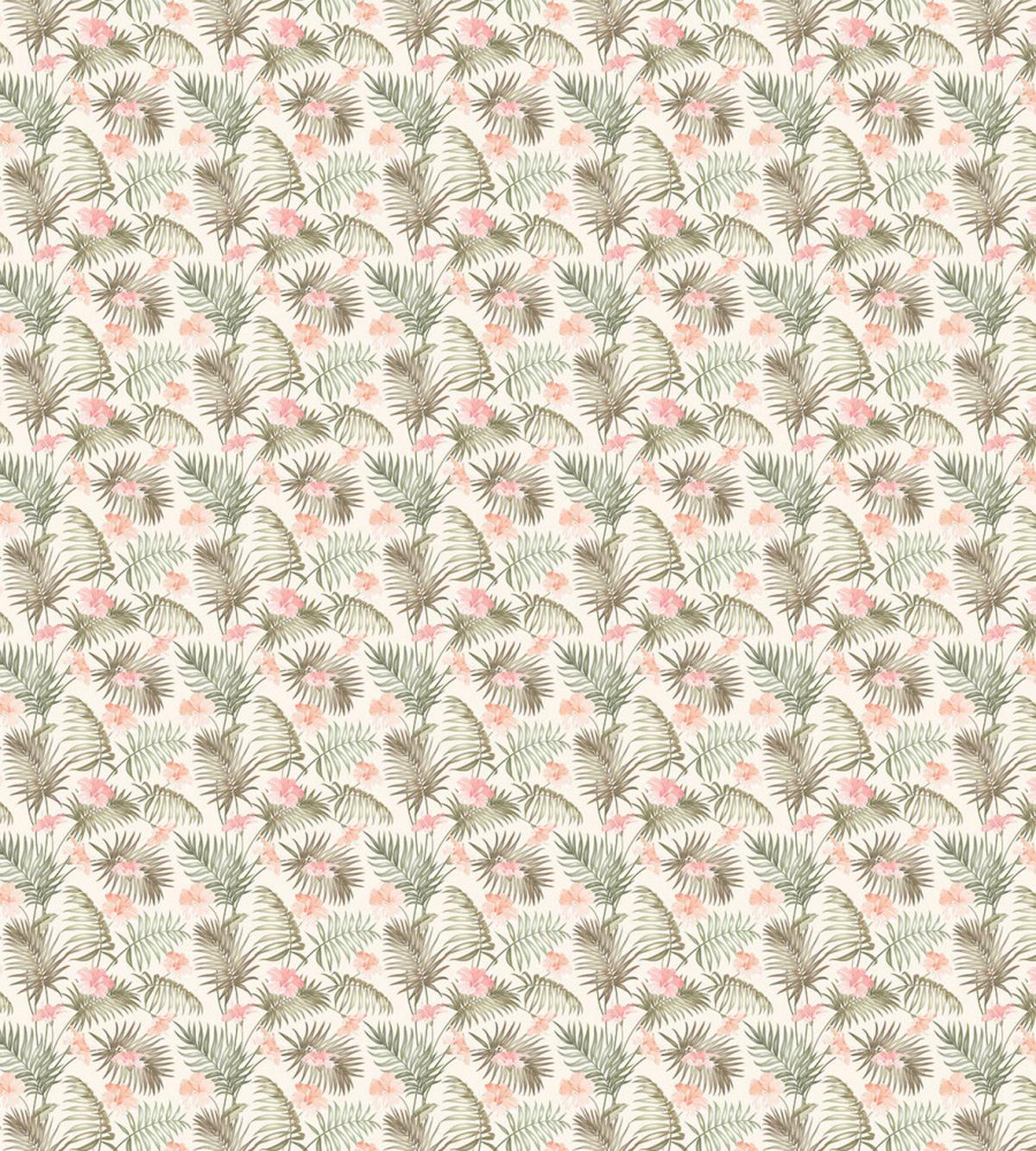 Vintage Exotic Flowers Leaves — Pattern