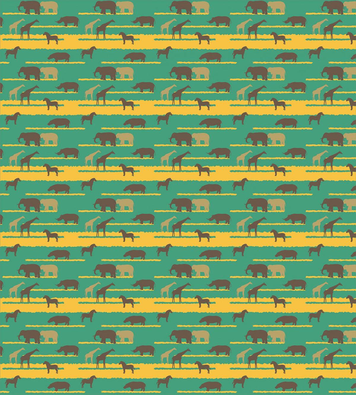 Elephants Hippos Horses — Pattern