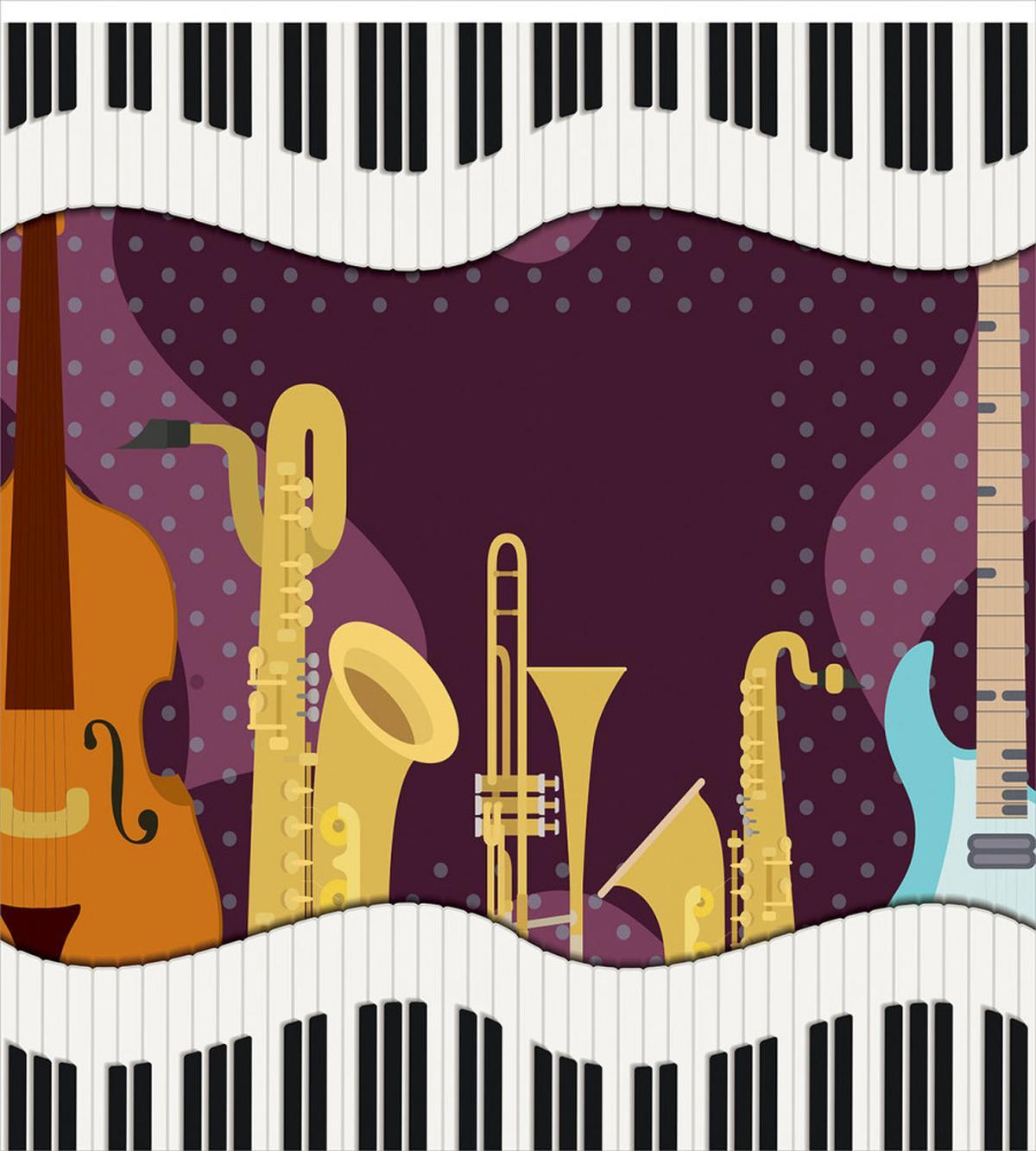 Cartoon Musical Instruments — Pattern
