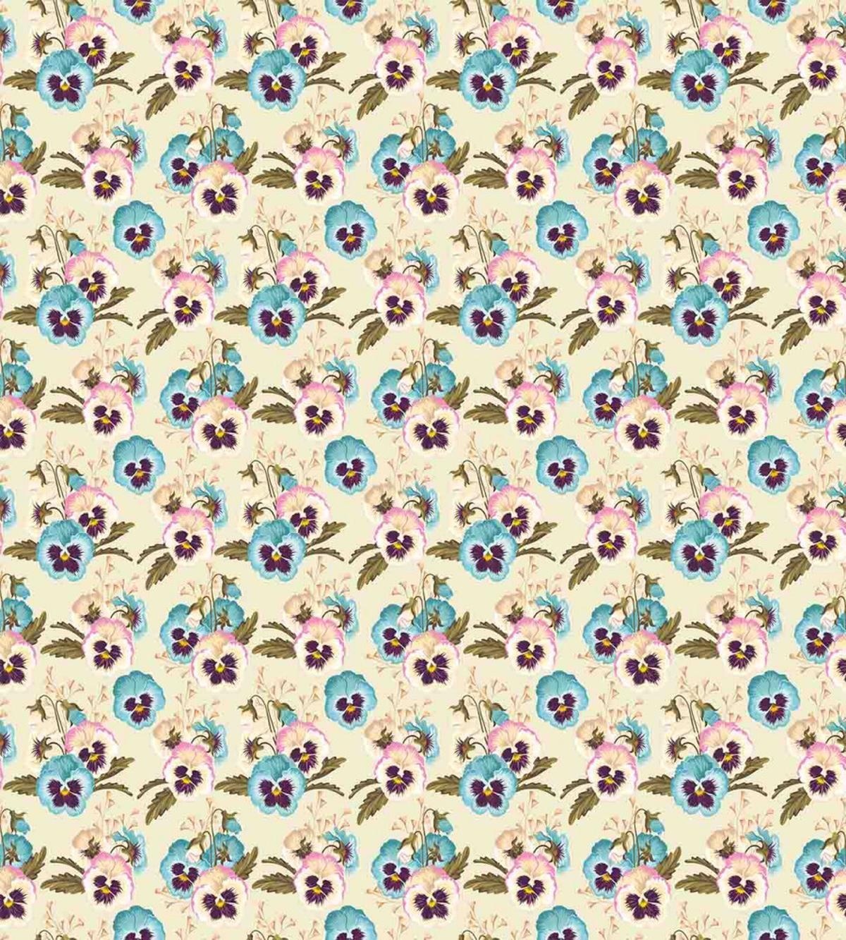 Pansy Buds Blossoms — Pattern
