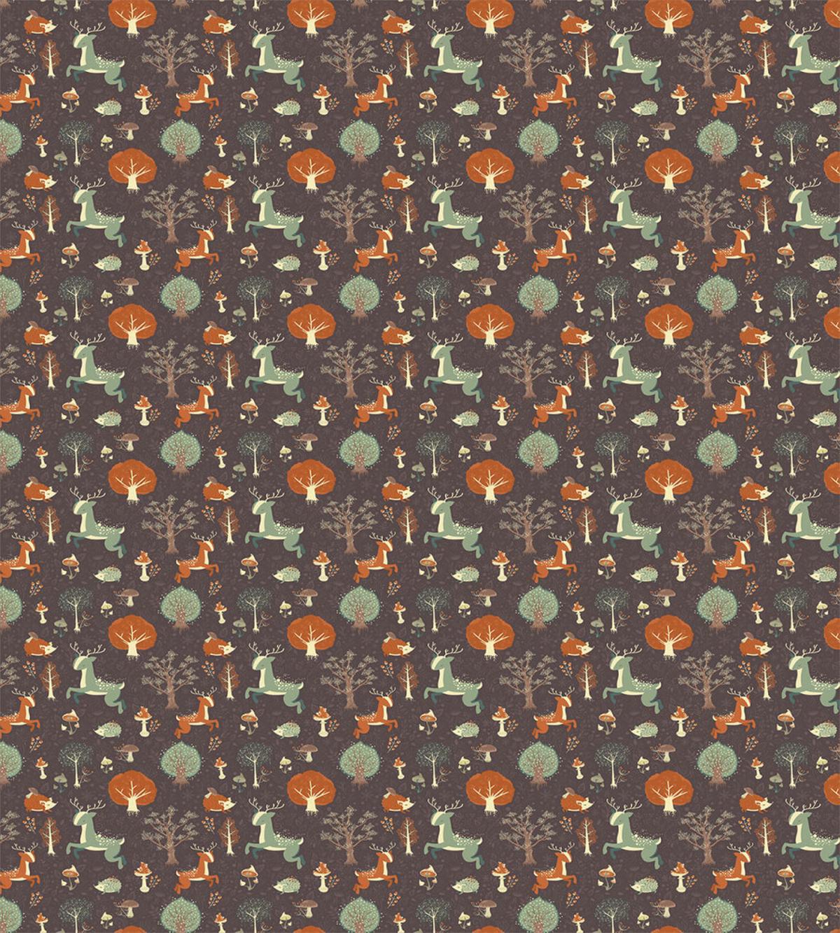 Animals Mushrooms Trees — Pattern
