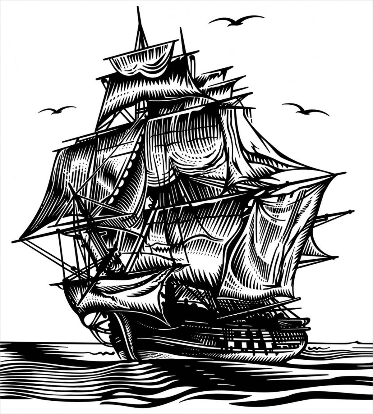 Nautical Line Art — Pattern
