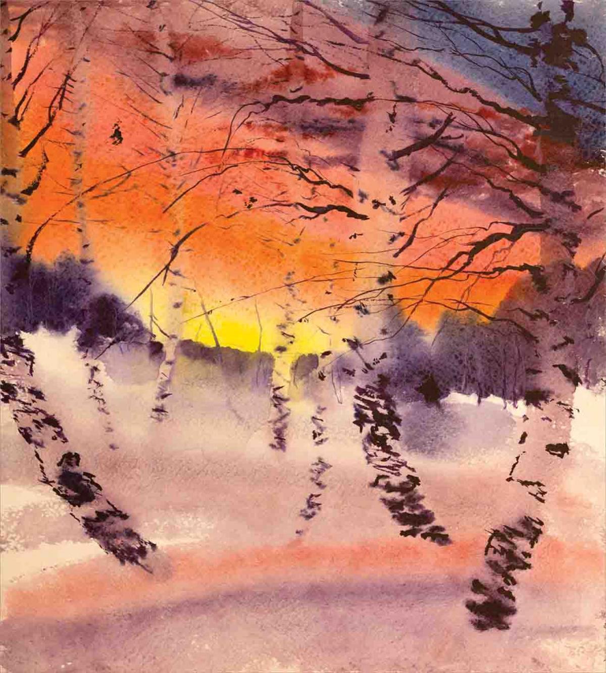 Sundown in Birch Jungle — Pattern