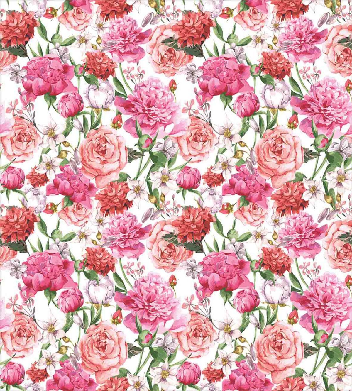 Peonies and Roses — Pattern