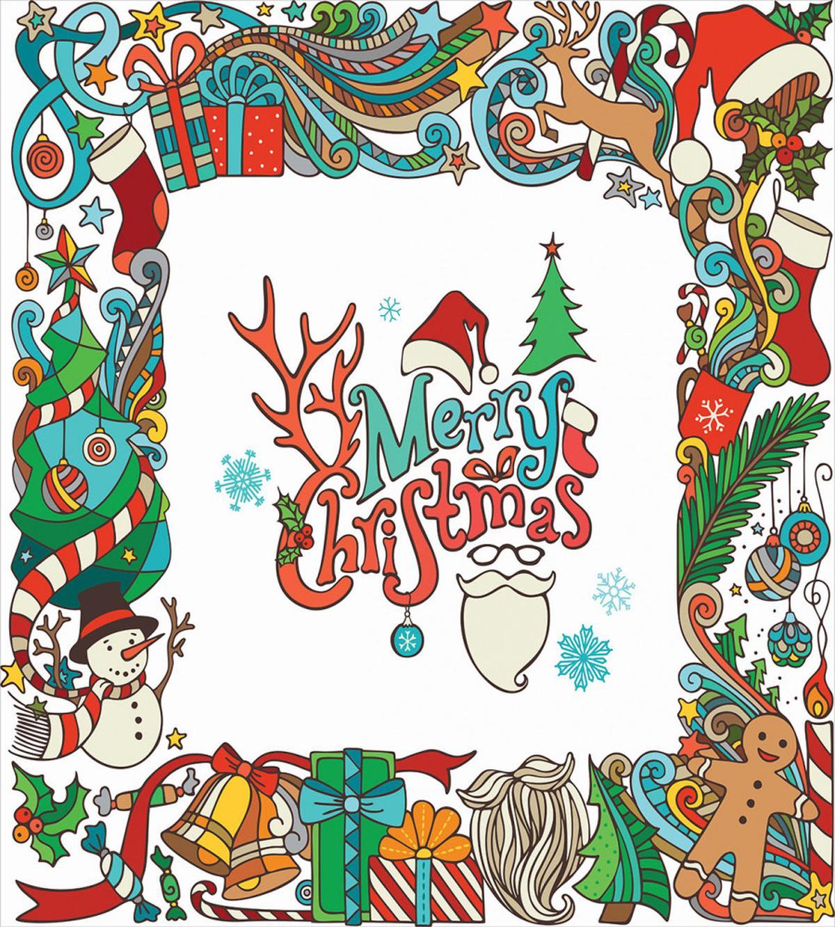 Santa Frame — Pattern