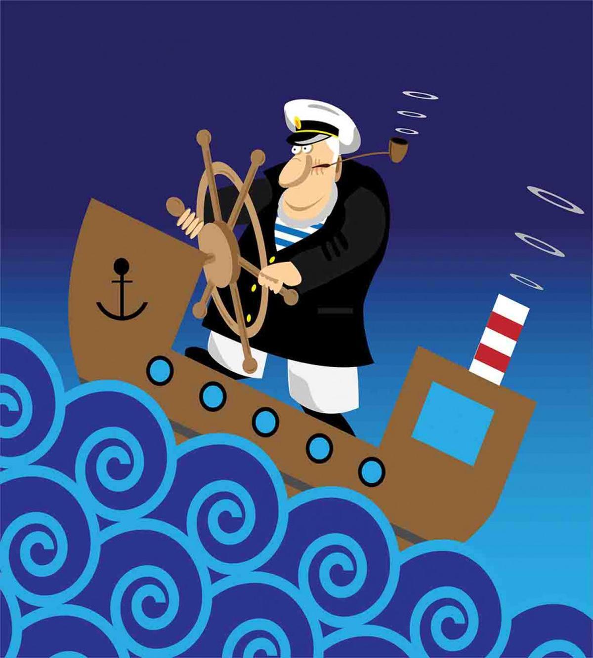 Captain on a Ship — Pattern