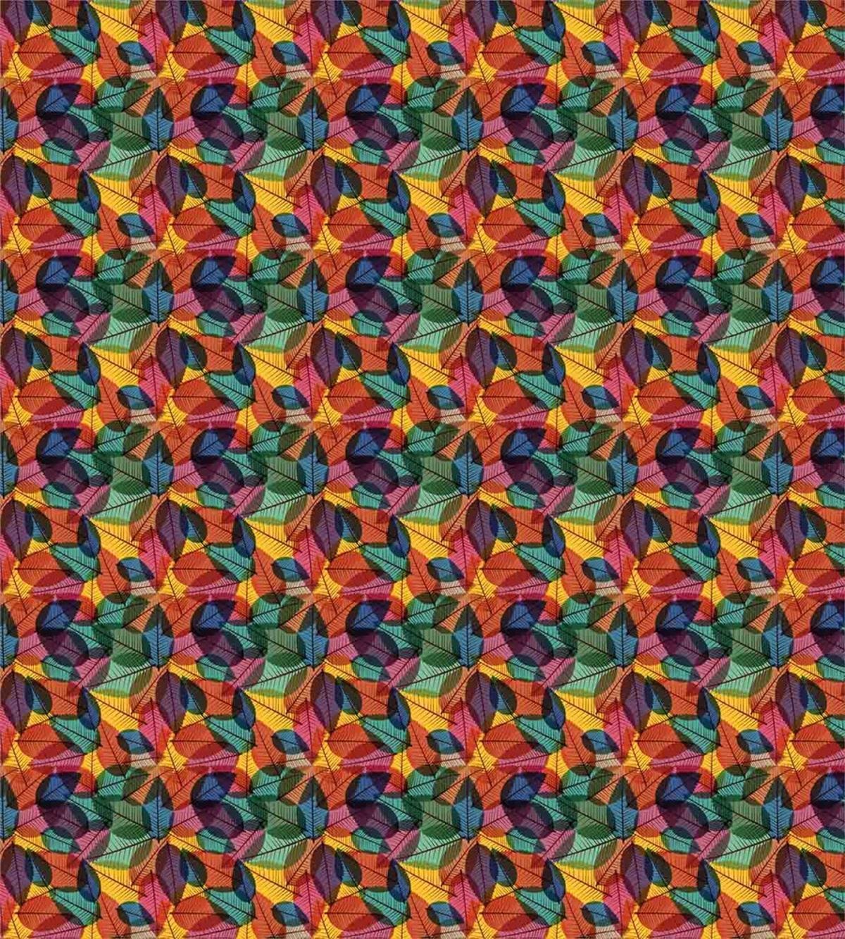 Colorful Abstract Leaf — Pattern