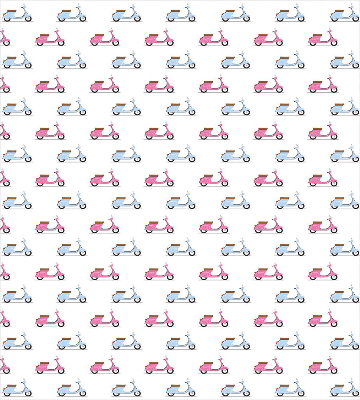 Pink Blue Mopeds — Pattern