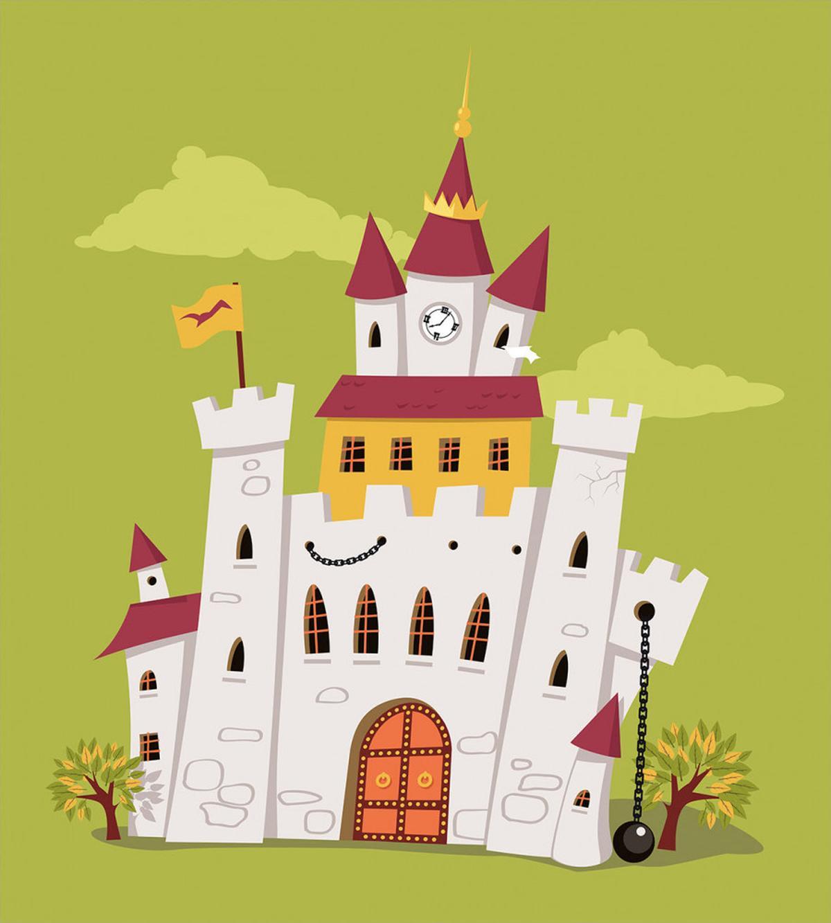 German Fortress Clock Tower — Pattern