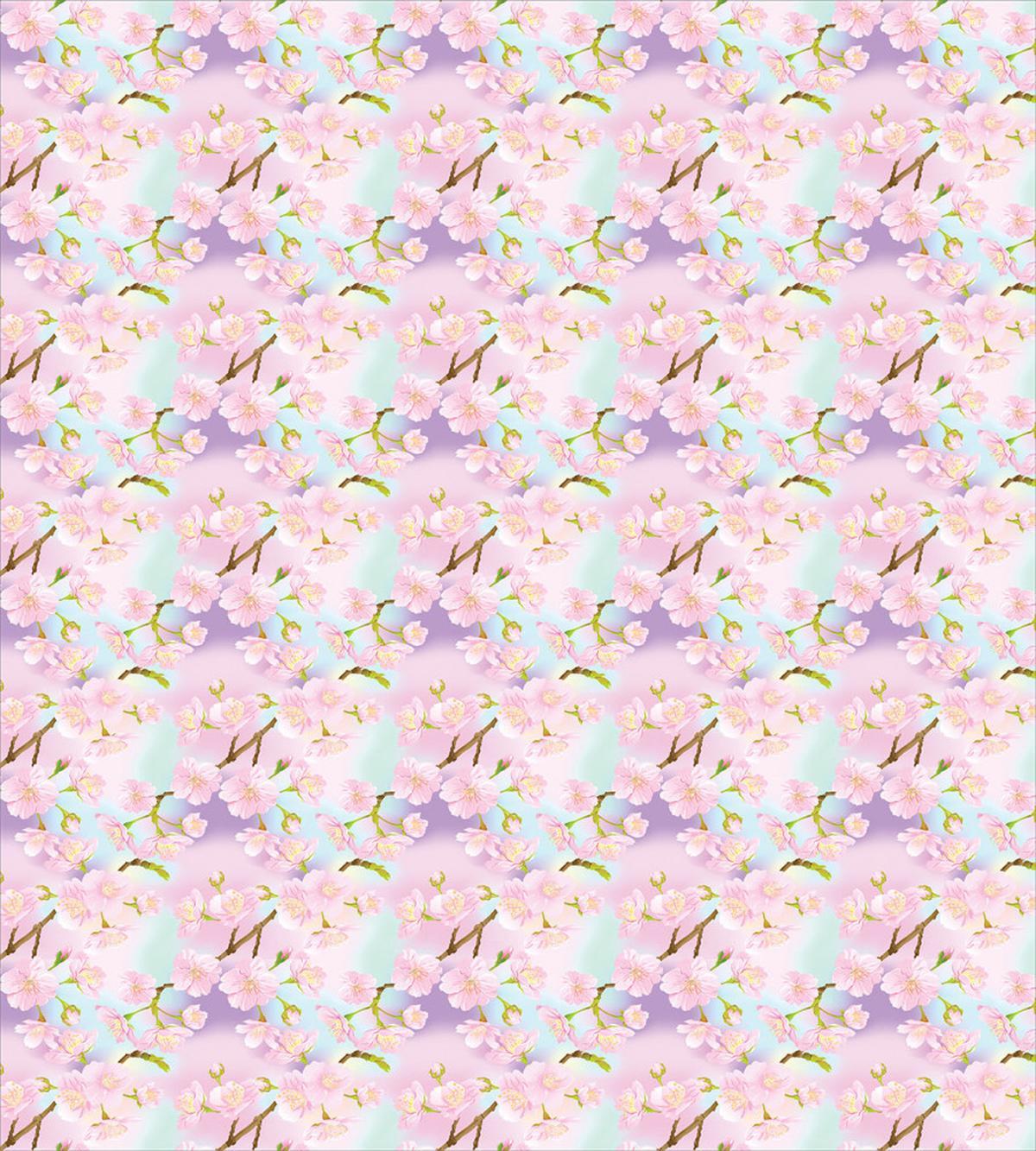Dreamy Cherry Sakura Flowers — Pattern