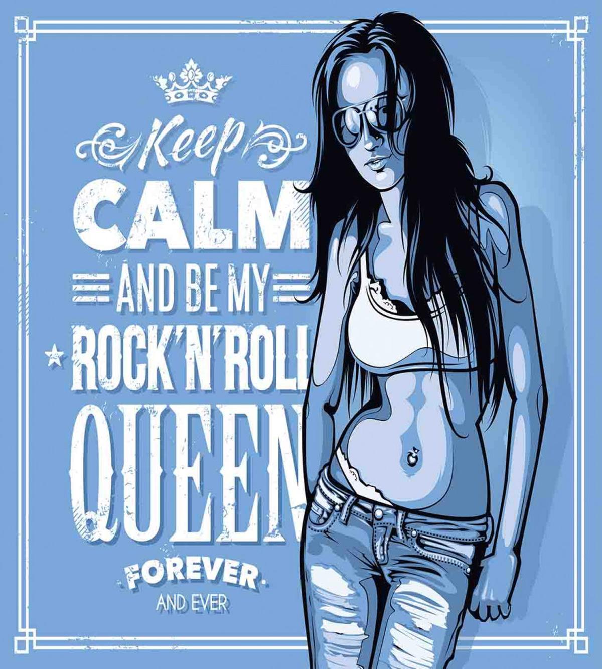 Rock 'n' Roll Queen Words — Pattern