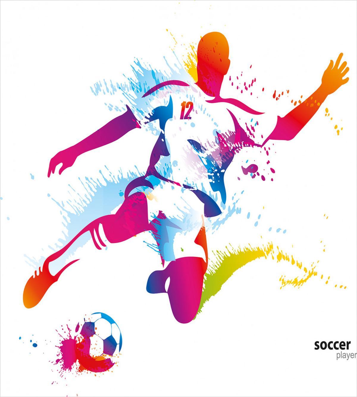 Soccer Kicks the Ball — Pattern