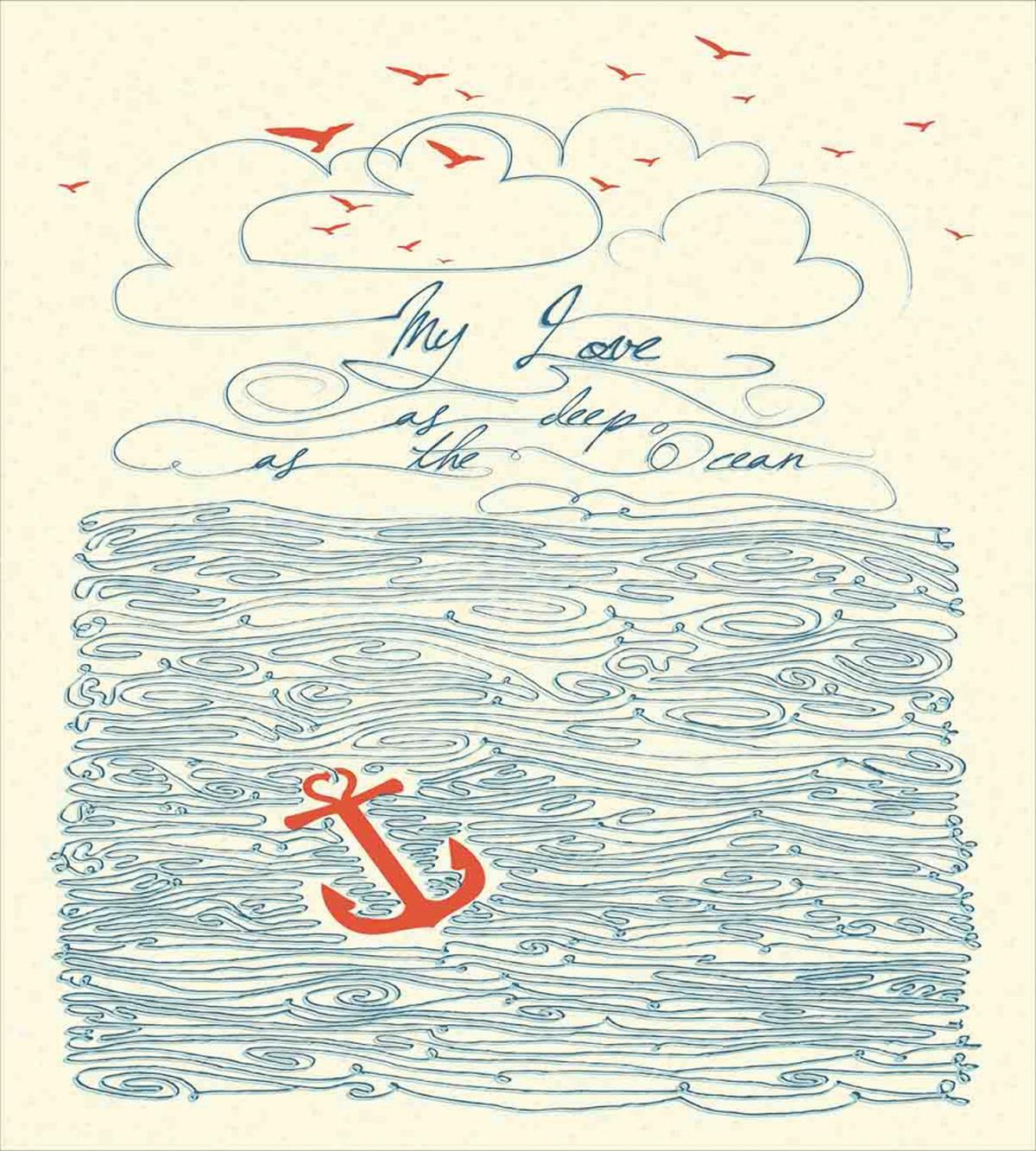 Birds and Waves Message — Pattern