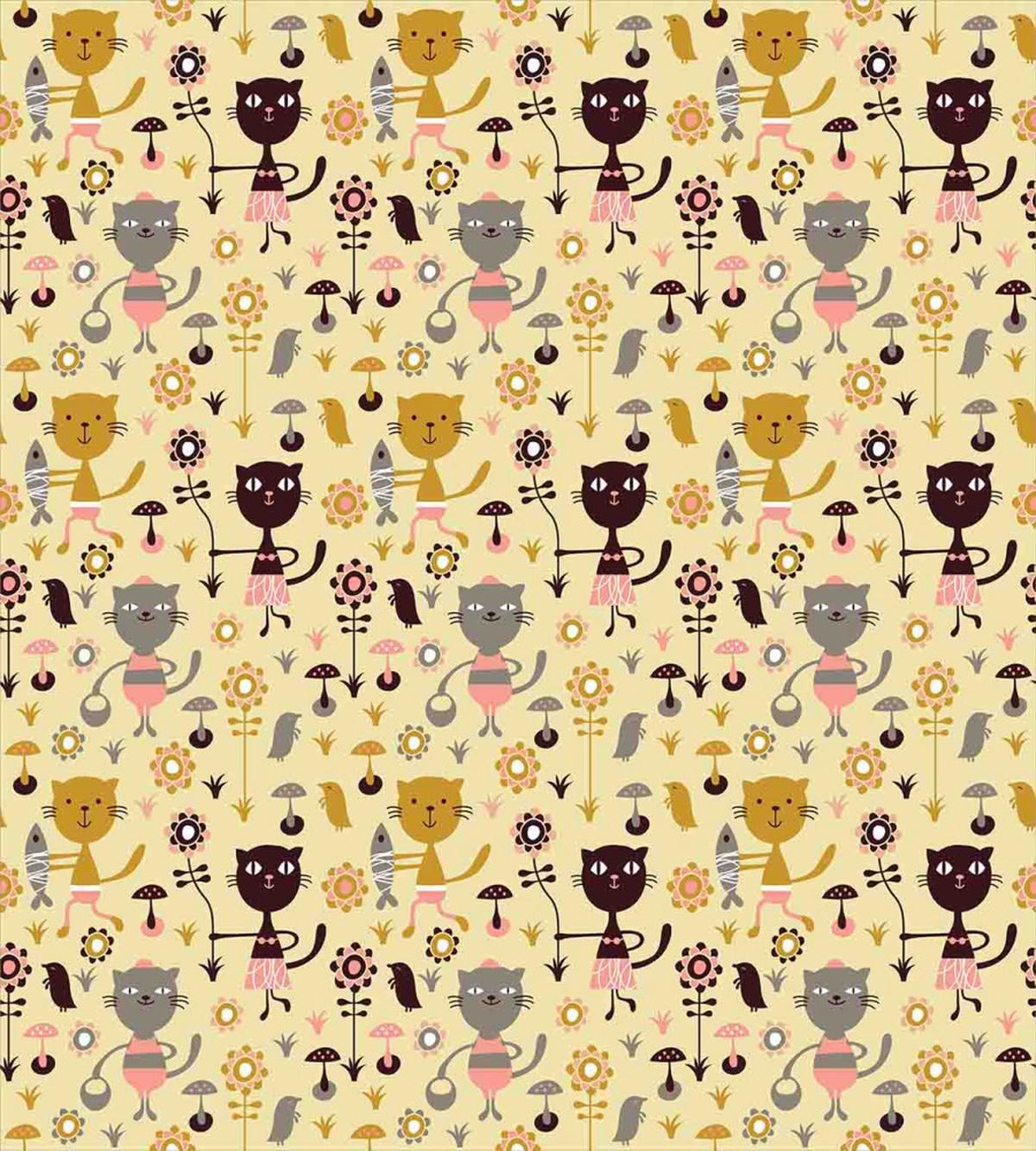 Feline Animals in Forest — Pattern