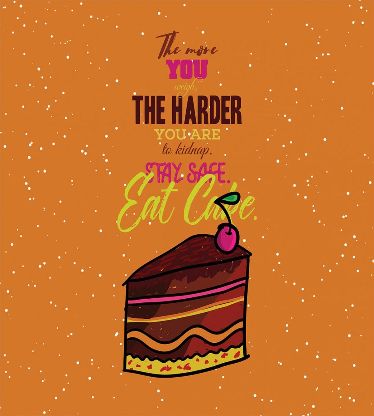 Doodle Stay Safe Eat Cake — Pattern