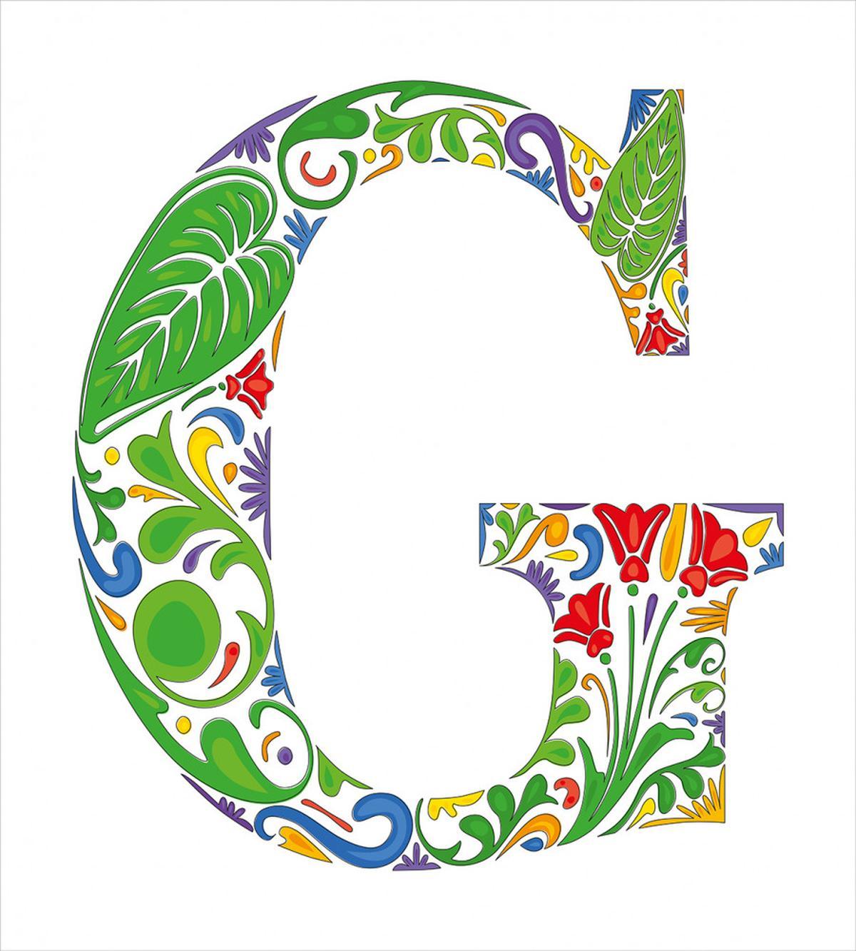Colorful Flora Capital — Pattern