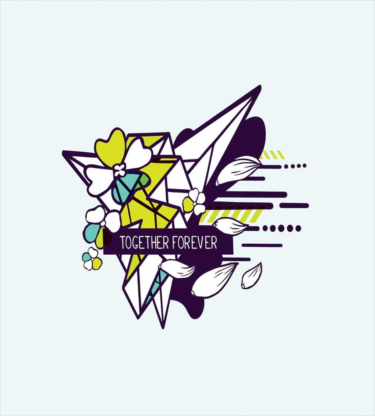 Floral and Abstract — Pattern