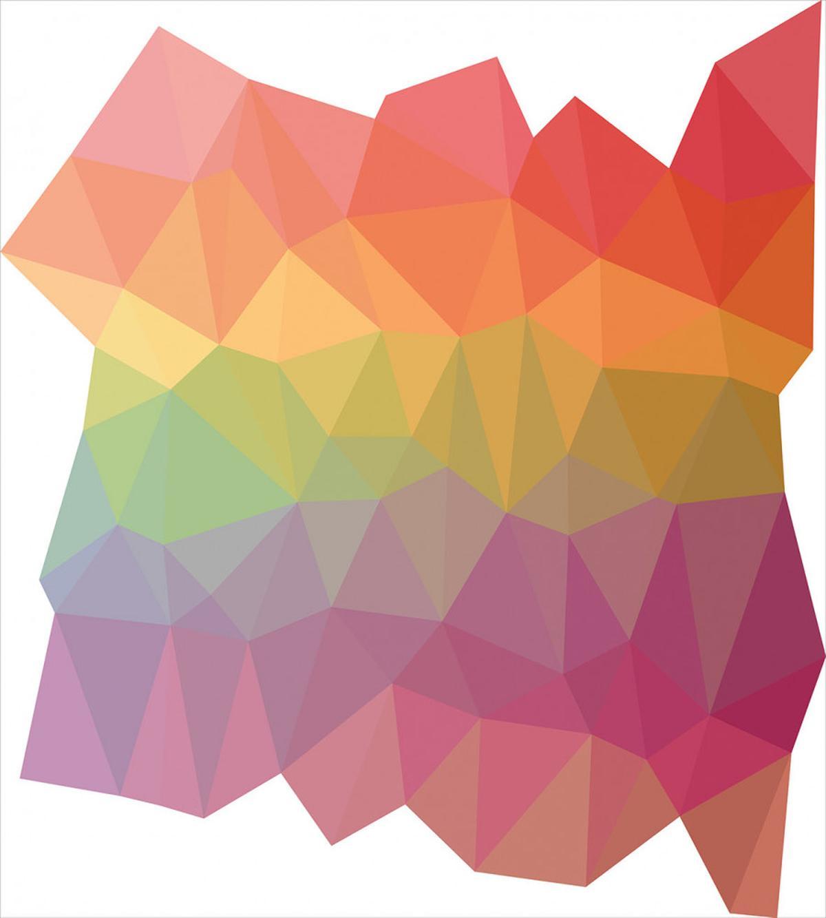 Retro Rainbow Colors Poly — Pattern