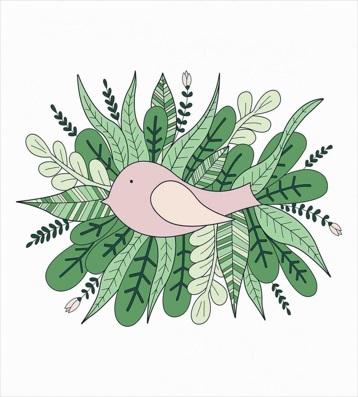 Tiny Sparrownd Leaves — Pattern