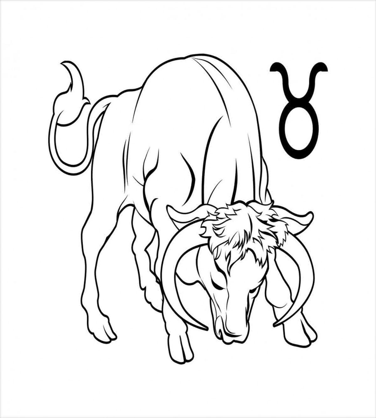 Hand Drawn Bull — Pattern