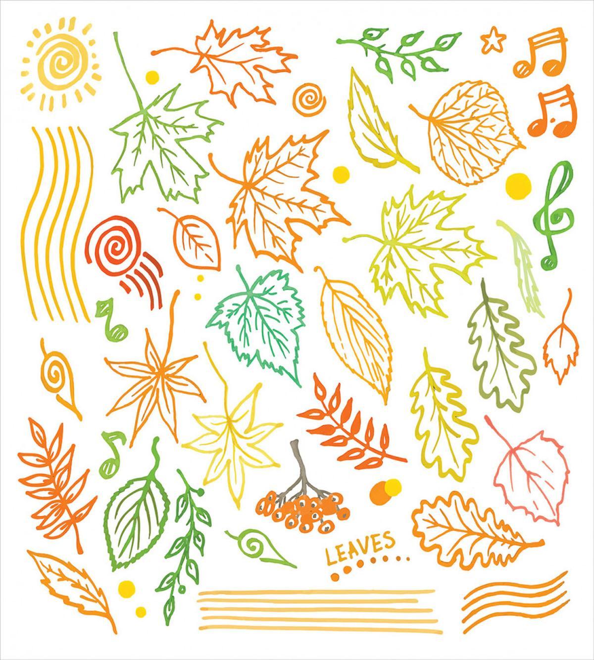 Autumn Sun Simplistic Notes — Pattern