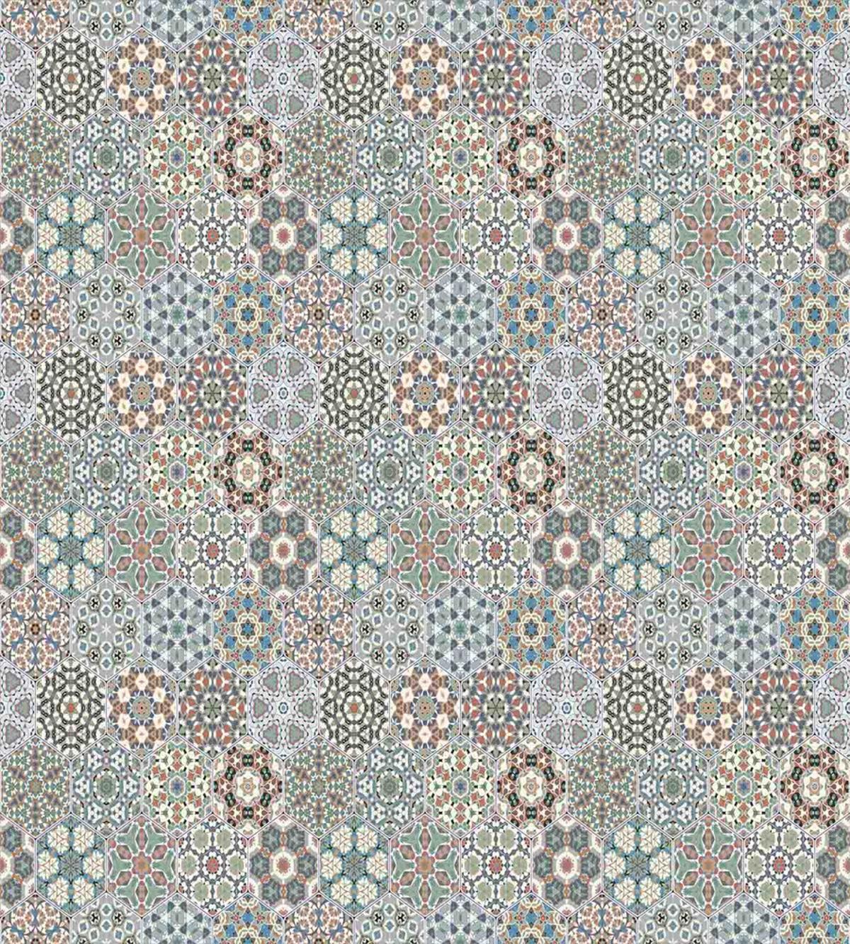 Hexagonal Grid Tiles — Pattern