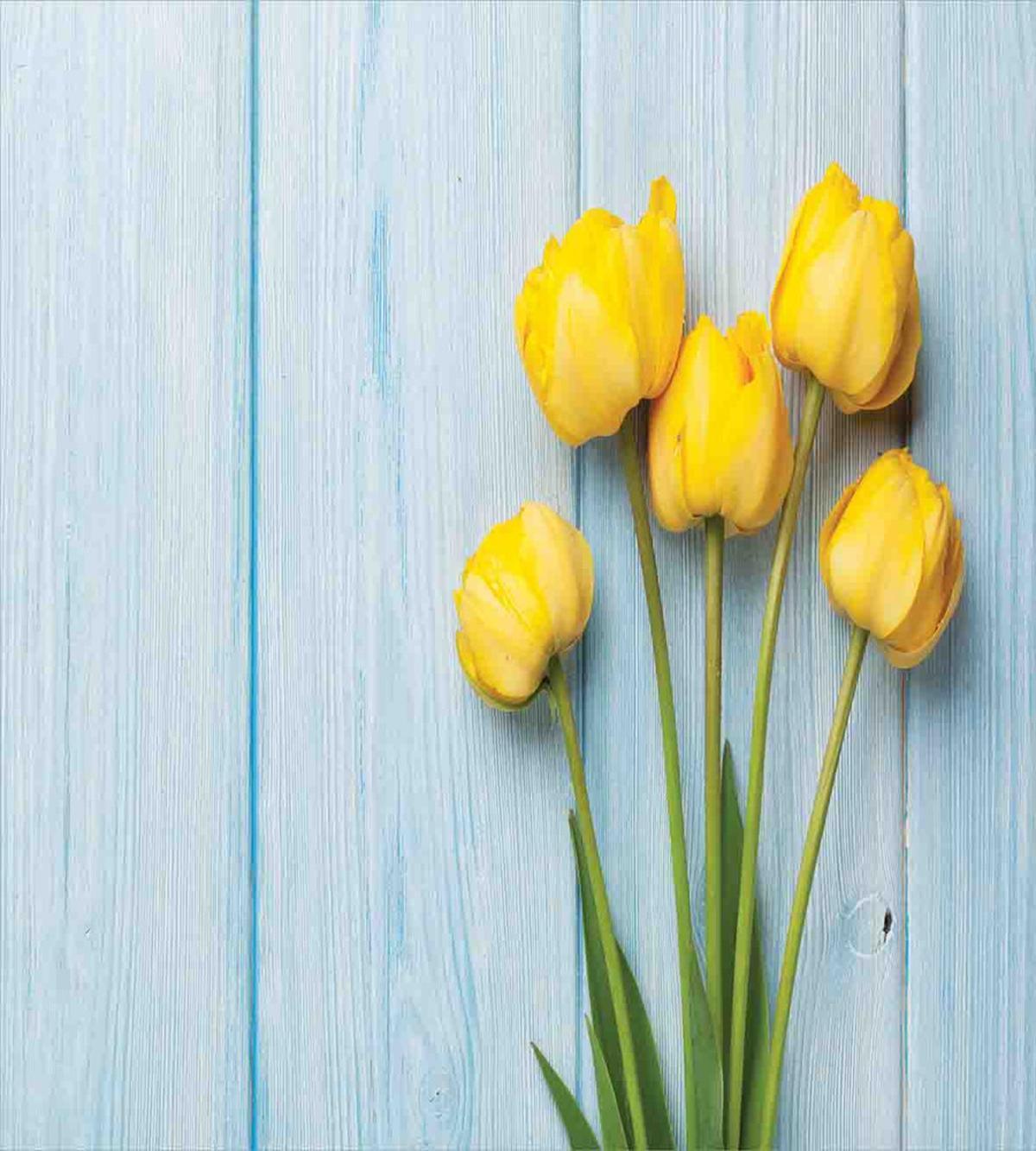 Yellow Flowers Rustic — Pattern