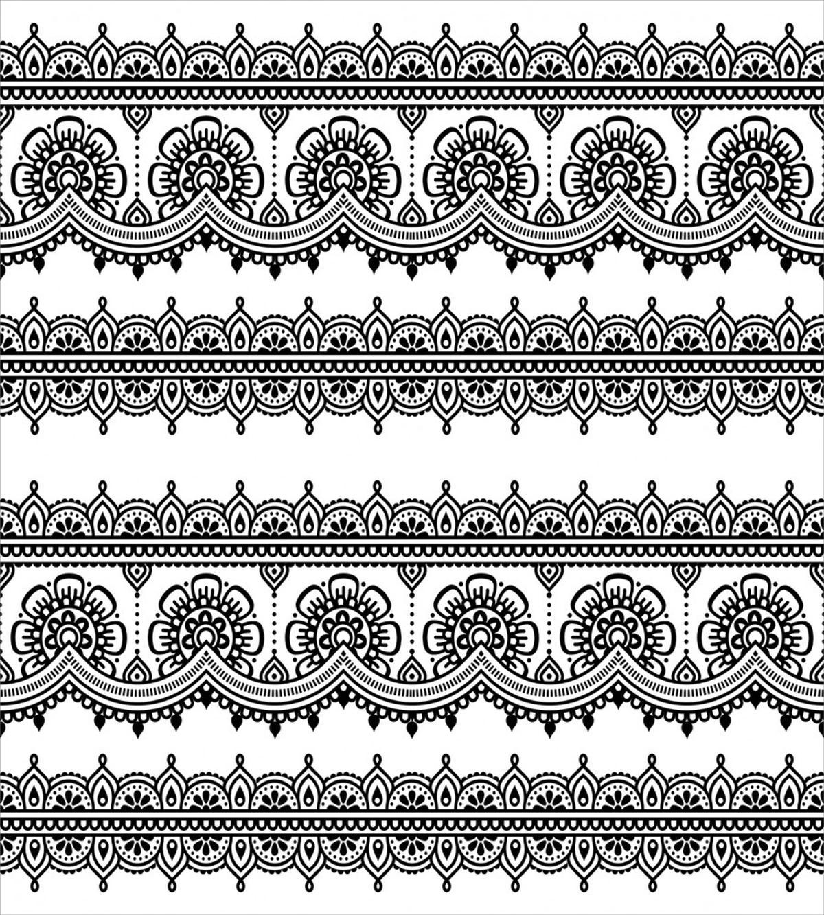 Folk Influenced Damask — Pattern